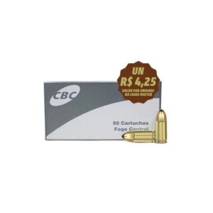 Caixa Master 1000 Muni&ccedil;&otilde;es de Muni&ccedil;&atilde;o CBC Treina 9mm ETOG 124gr - 1000un
