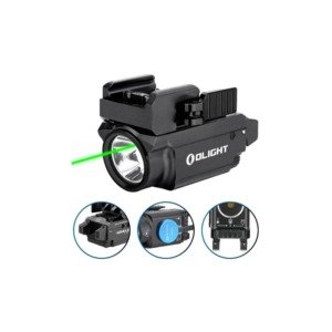 Lanterna Olight Baldr Mini 600 L&uacute;mens 130 Metros Laser Verde - Preta