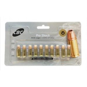 Muni&ccedil;&atilde;o CBC 380 AUTO EXPO+P 95GR PRO SHOCK Blister Cartela - 10un