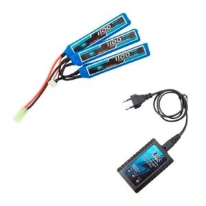 Bateria Lipo 3S 11.1V 1100mah 20C - Le&atilde;o + Carregador B3 Le&atilde;o