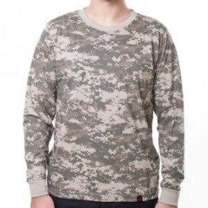 Camiseta Manga Longa Camuflada Army Combat