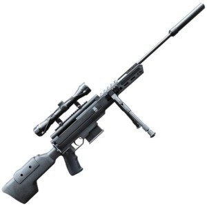Carabina De Pressão Sniper Black Ops (Gas Ram) 5.5mm + Bipé E Luneta 4x32