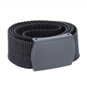 Cinto Polipropileno com Fivela em Pol&iacute;mero B&eacute;lica - Preto