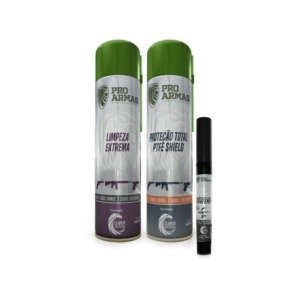 Kit Pregui&ccedil;a - Infoarmas - Limpeza Extrema / Lubrificante com Grafeno 4ml / Prote&ccedil;&atilde;o Total PTFE Shie