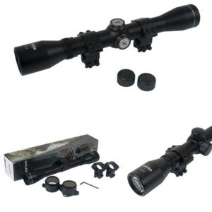 Luneta Rifle Scope Mira 4x32 Zoom Fixo Sniper, Carabina, Airsoft