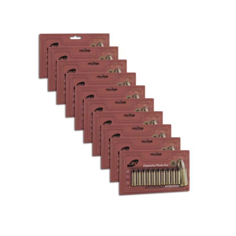 Munição CBC .38 SPL EXPO +P 158gr Blister Cartela - 100un