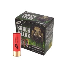Munição CBC Calibre 12 Câmara 70mm Chumbo SG -  KNOCK VELOX - 25UN