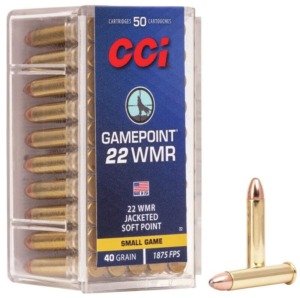 Muni&ccedil;&atilde;o CCI .22 WMR Gamepoint JSP 40gr - 50rds