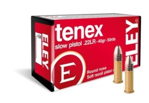 Muni&ccedil;&atilde;o Eley .22 LR Tenex Pistol Slow 40gr - 50rds