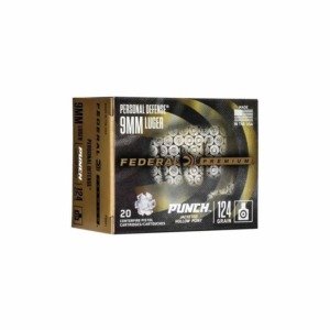 Muni&ccedil;&atilde;o Federal 9mm Luger 124gr Punch JHP - 20un