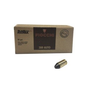 Muni&ccedil;&atilde;o Fiocchi Cal .380 ACP FMJTC Black Mamba 85GR CX 50