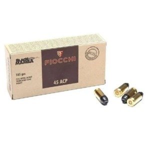 Muni&ccedil;&atilde;o Fiocchi Cal 45 ACP FMJTC Black Mamba 185GR CX 50