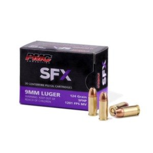 Muni&ccedil;&atilde;o PMC 9mm Luger 9x19mm 124GR SFHP - 20un