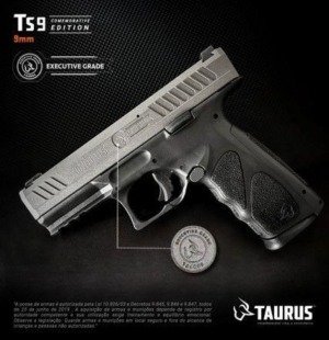 Pistola Taurus TS9 Edi&ccedil;&atilde;o Limitada Executive Grade Calibre 9mm