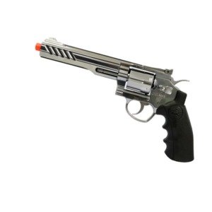 Revolver de Airsoft A G&aacute;s Co2 SRC 801s Chromo 6 Polegadas